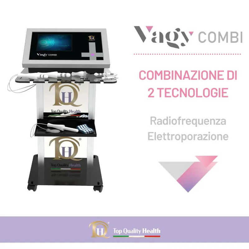 Vagy Combi® — dispositivo medico per tecarterapia che combina radiofrequenza ed elettroporazione, utilizzato nello studio di Anna Chiara Ferri